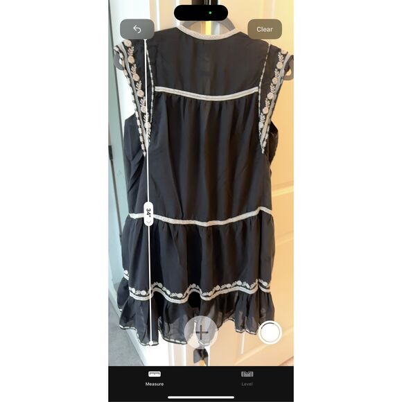 NWOT Zara collection  CONTRAST EMBROIDERY DRESS, Med $149 B18 - Picture 10 of 13